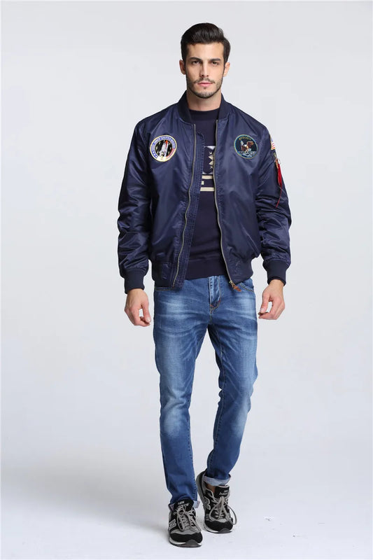 Chaqueta Bomber Apollo MA-1 – Estilo Aéreo Americano