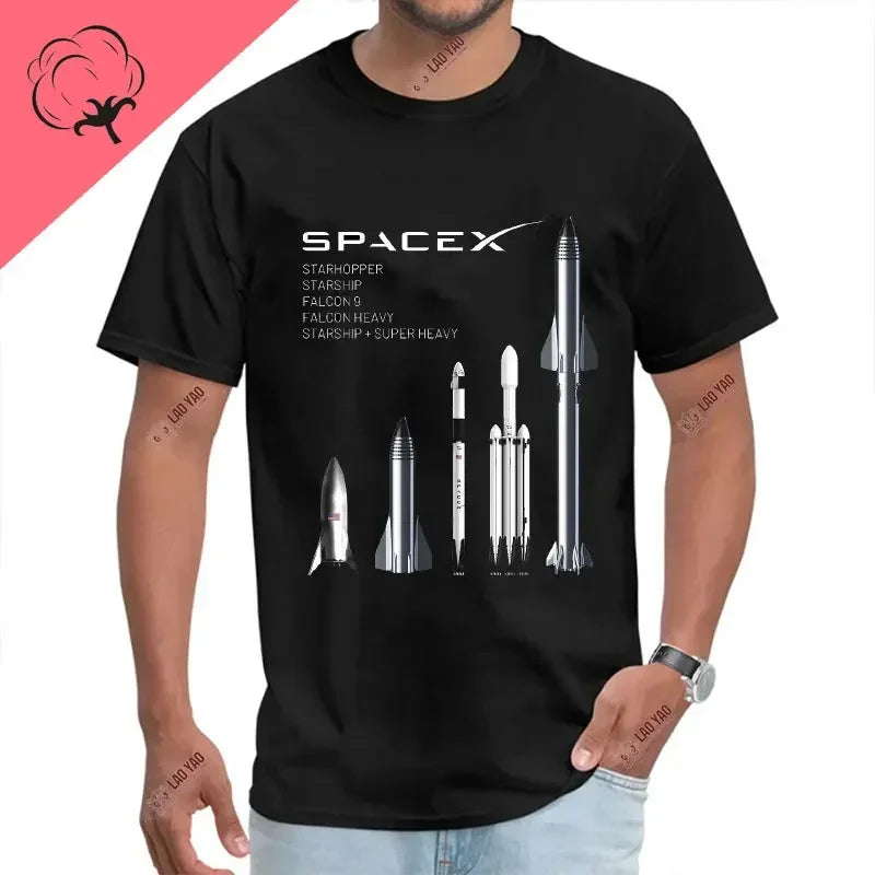 Camiseta Unisex de Algodón – SpaceX Starship
