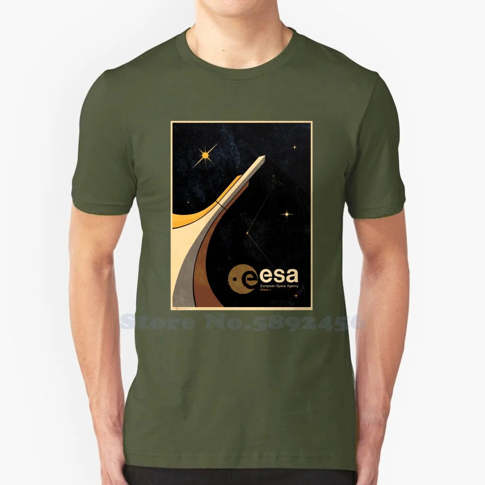 Camiseta clásica homenaje ESA – Estilo casual con diseño tributo
