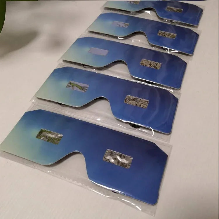 Pack 5 gafas solares para eclipses ,certificación CE e ISO,