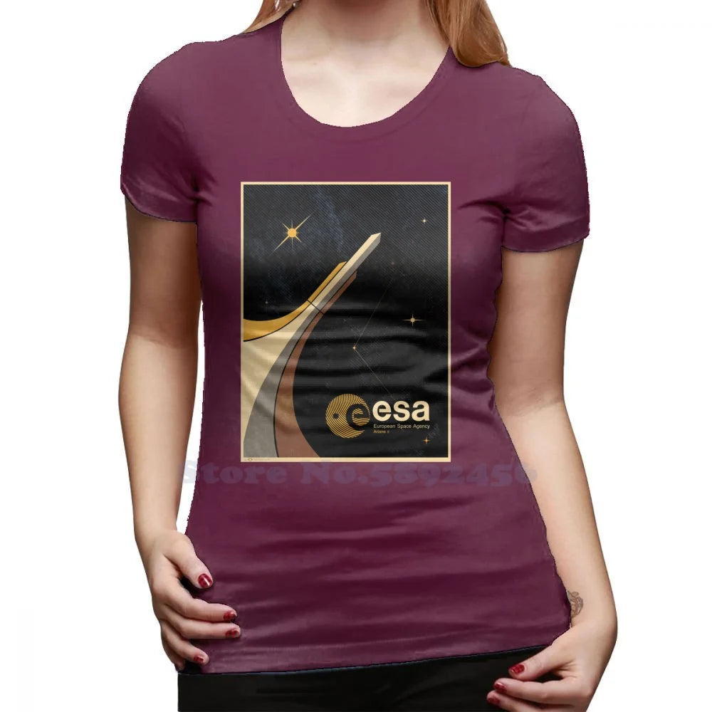Camiseta clásica Mujer homenaje ESA – Estilo casual con diseño tributo