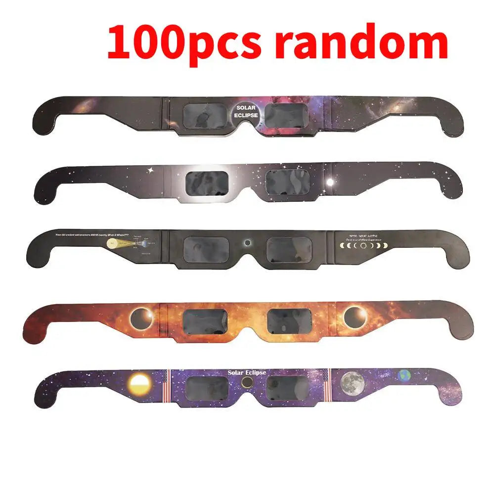 Pack 100 Gafas Eclipse Solar – Visión Segura y Certificada para Disfrutar del Espectáculo Celeste
