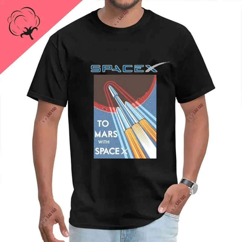 Camiseta Unisex de Algodón – SpaceX Starship