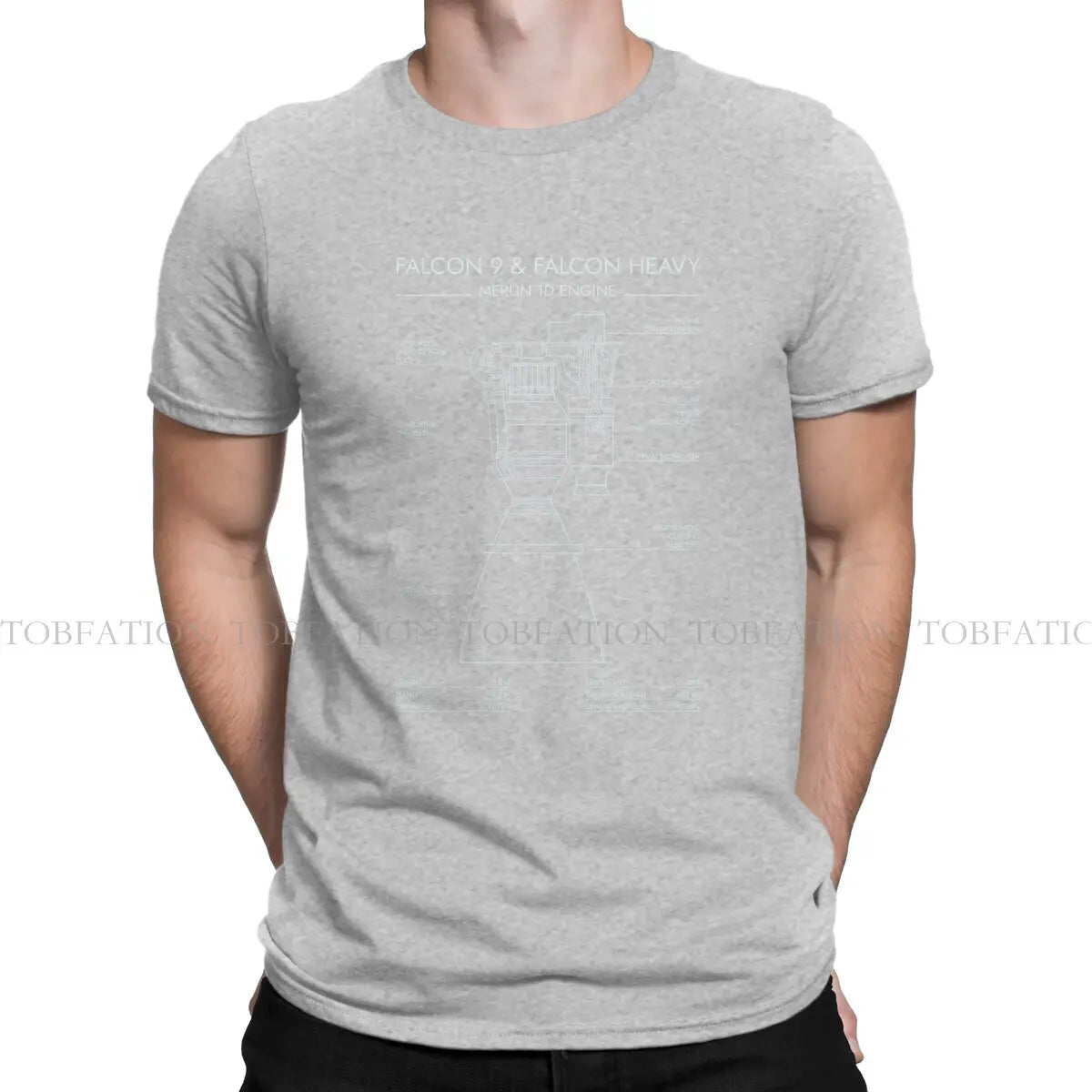 Camiseta SpaceX Motores Raptor y Merlin – Falcon 9 / Falcon Heavy