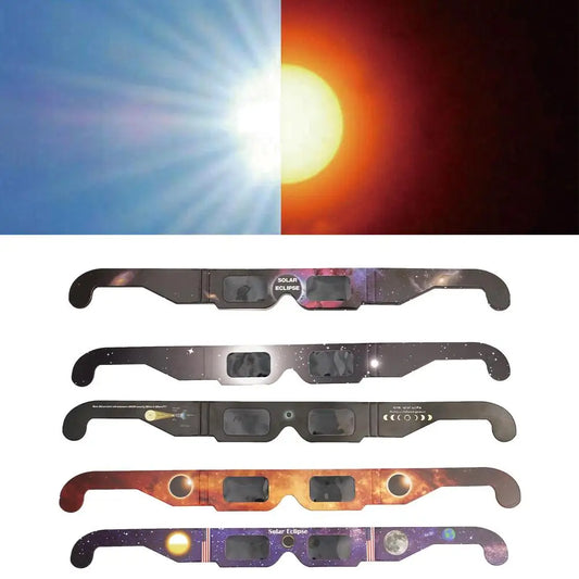 Gafas Eclipse Solar Certificadas (Pack 100/300) – Observación Segura y Sin Riesgos