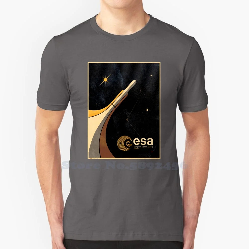 Camiseta clásica homenaje ESA – Estilo casual con diseño tributo