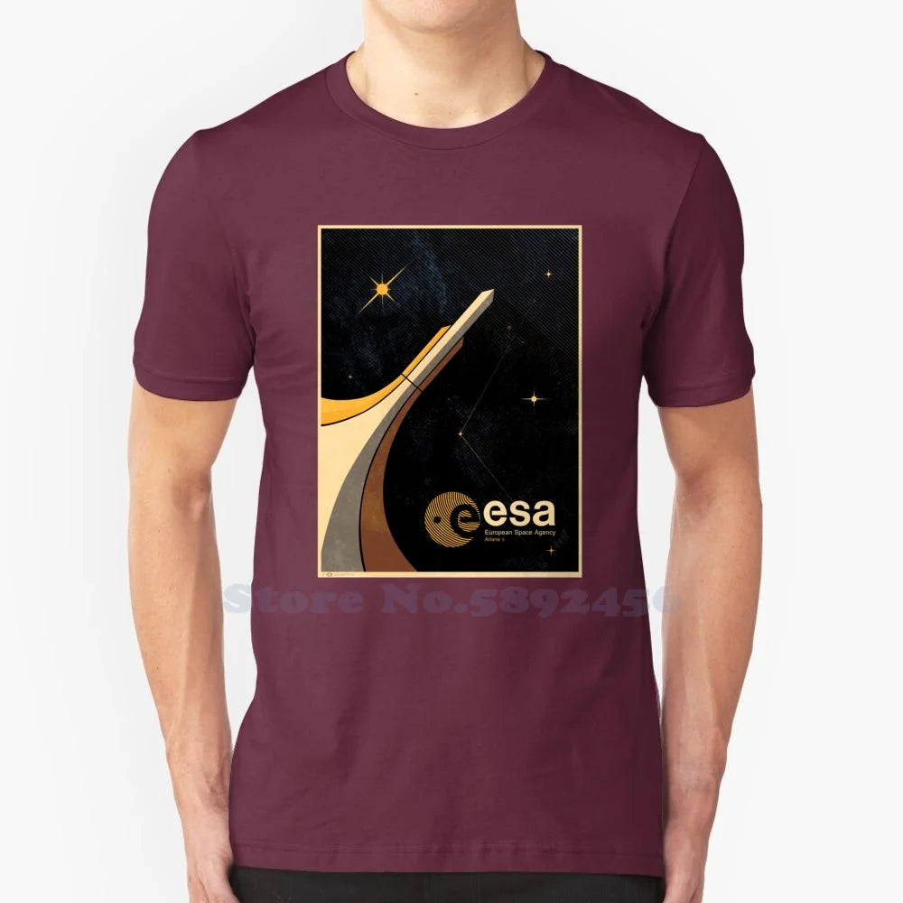 Camiseta clásica homenaje ESA – Estilo casual con diseño tributo