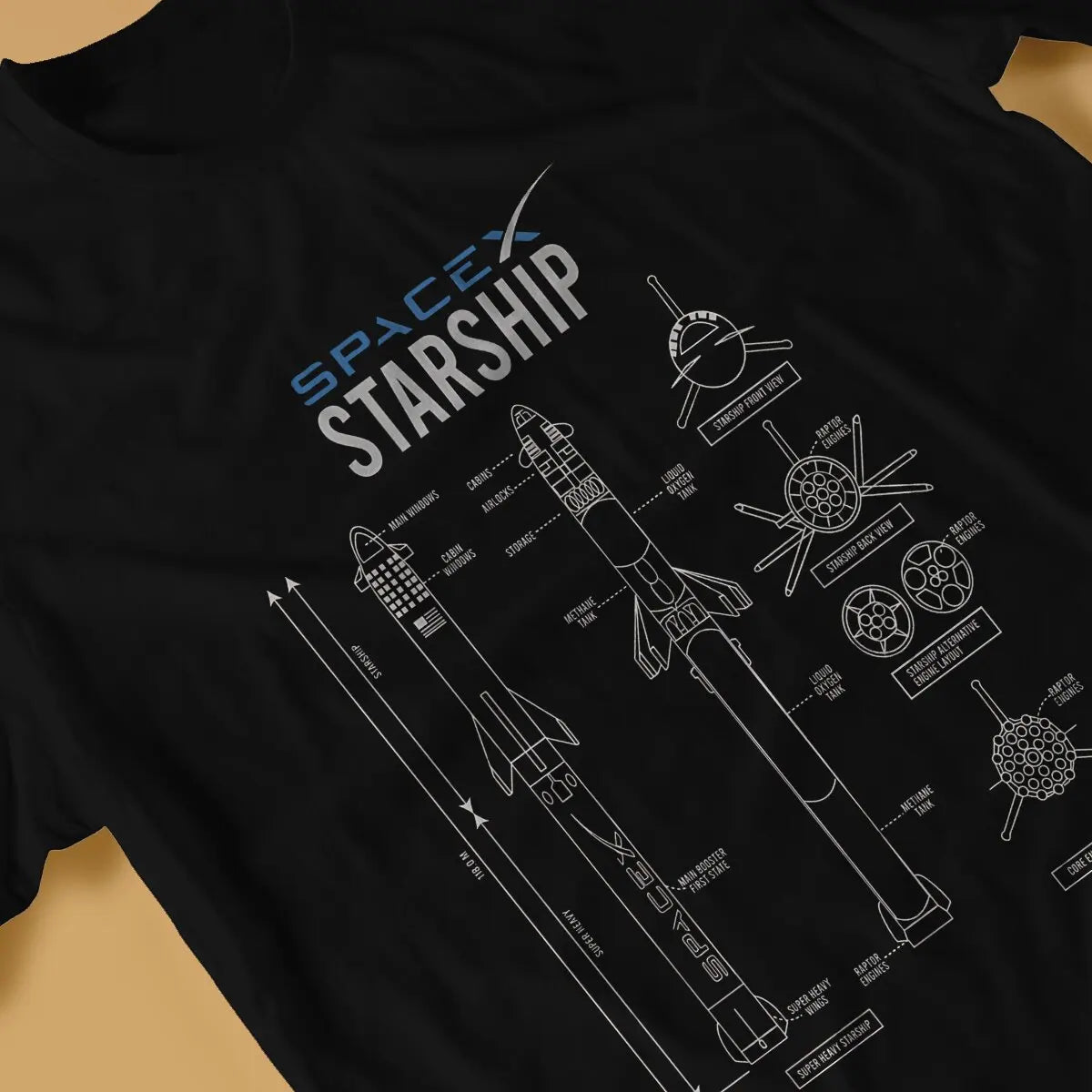 Camiseta SpaceX Starship