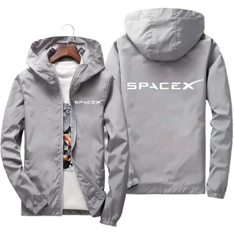 Sudadera SpaceX Hombre – Estilo Deportivo con Cremallera