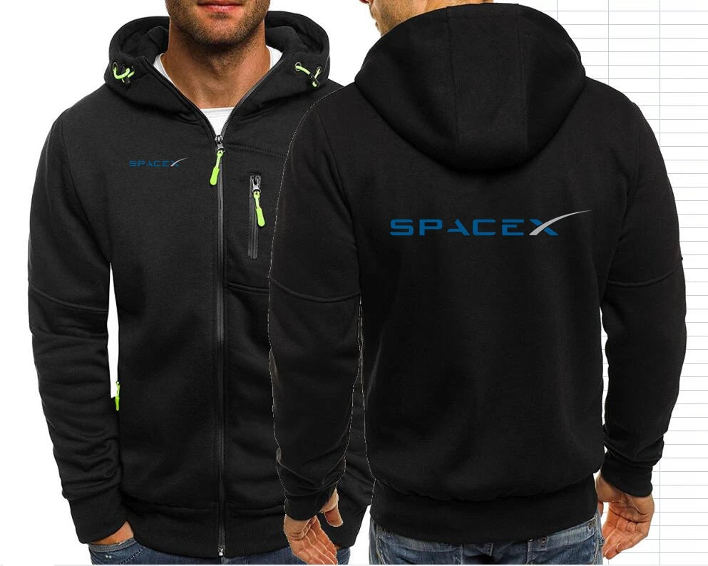 SpaceX Herren-Kapuzenjacke – SpaceX-Logo