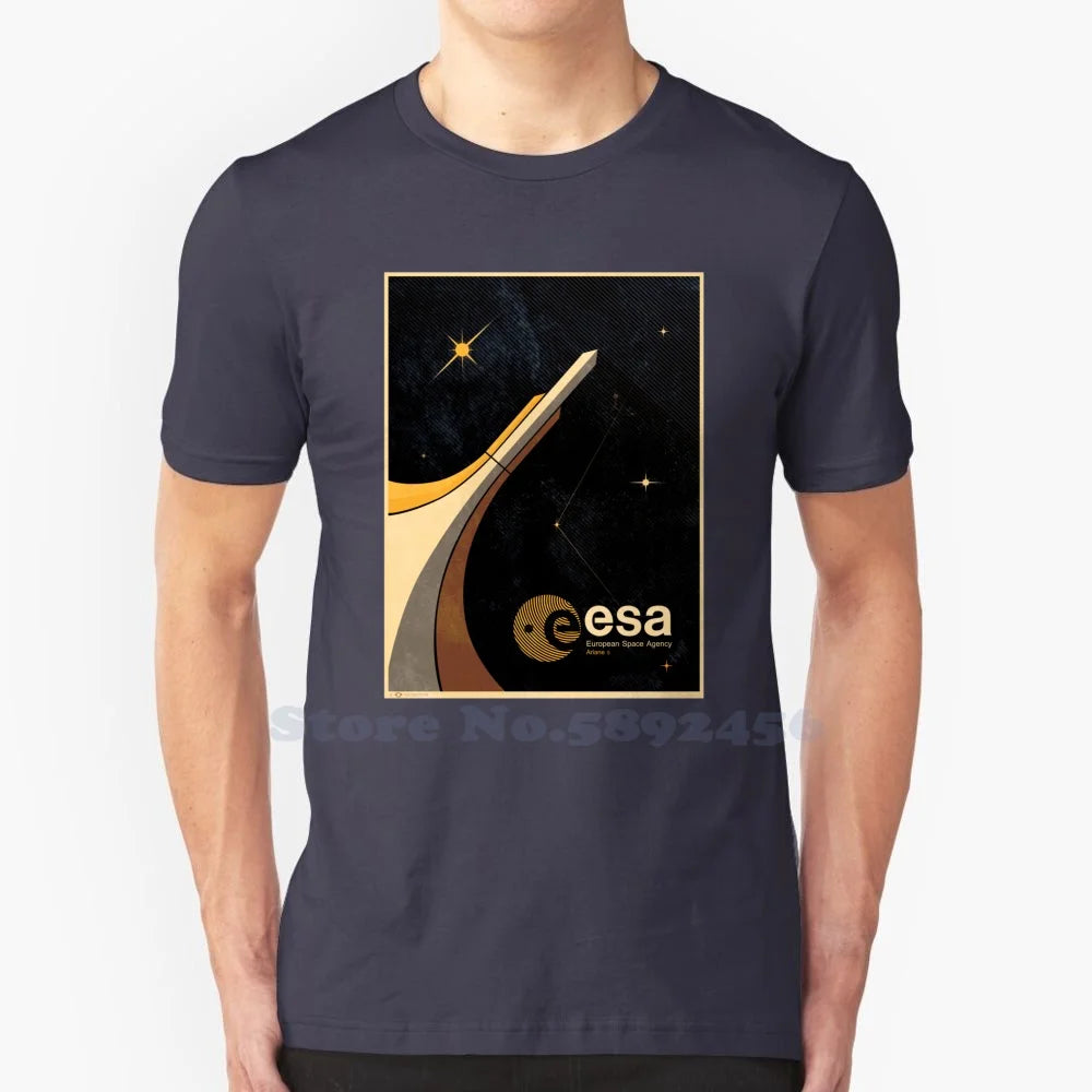 Camiseta clásica homenaje ESA – Estilo casual con diseño tributo