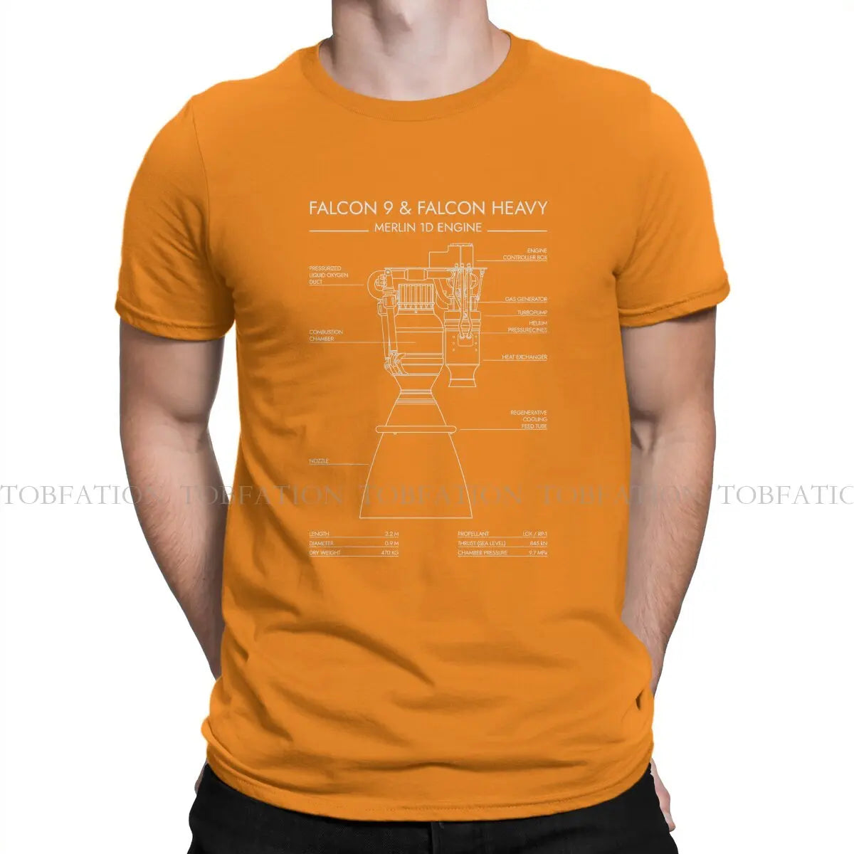 Camiseta SpaceX Motores Raptor y Merlin – Falcon 9 / Falcon Heavy