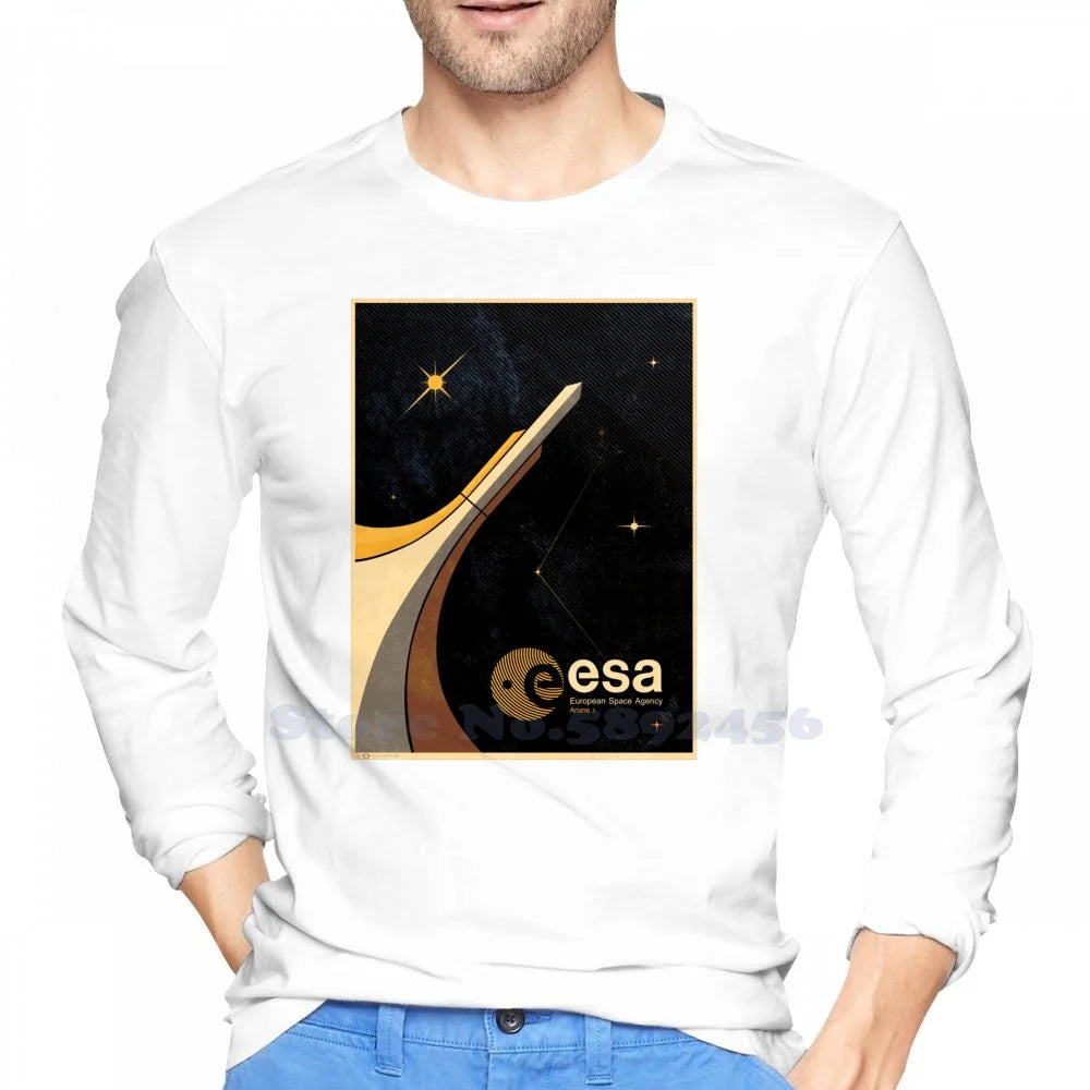 Camiseta Manga Larga clásica homenaje ESA – Estilo casual con diseño tributo
