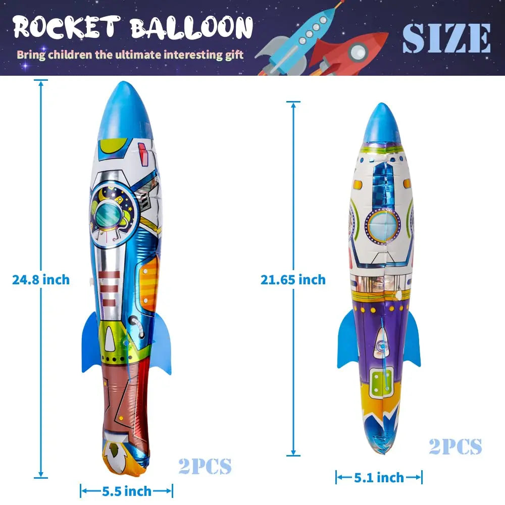 Outer Space Birthday Decoration Rocket Astronaut Theme Balloon Galaxy Solar System Spiral Planet Hanging NASA Party Supplies set