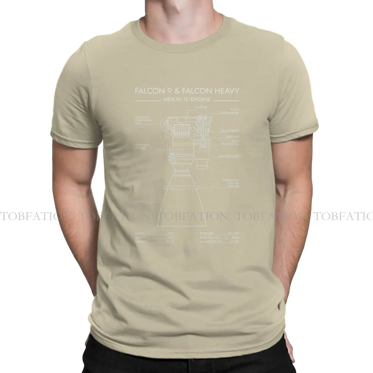 Camiseta SpaceX Motores Raptor y Merlin – Falcon 9 / Falcon Heavy
