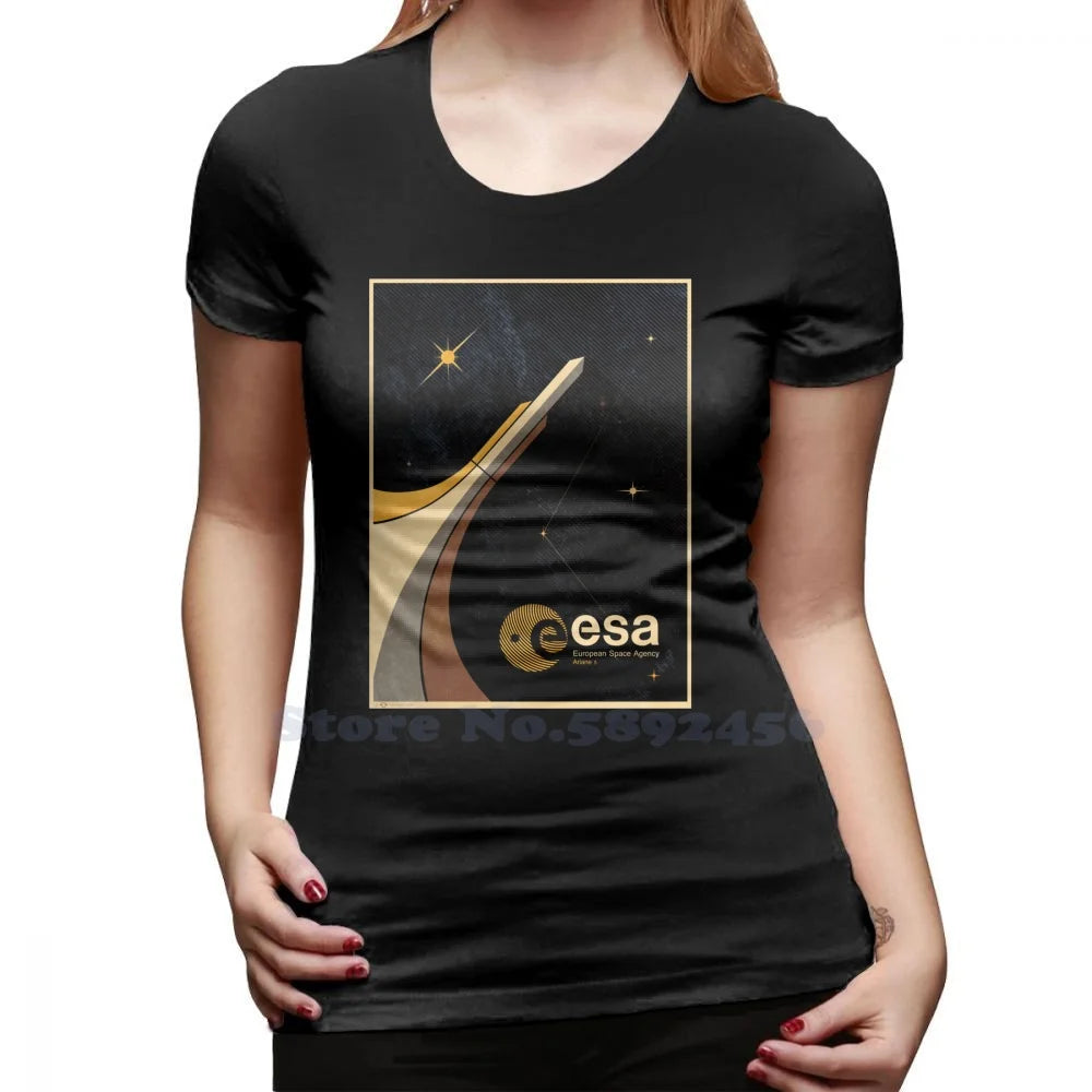 Camiseta clásica Mujer homenaje ESA – Estilo casual con diseño tributo