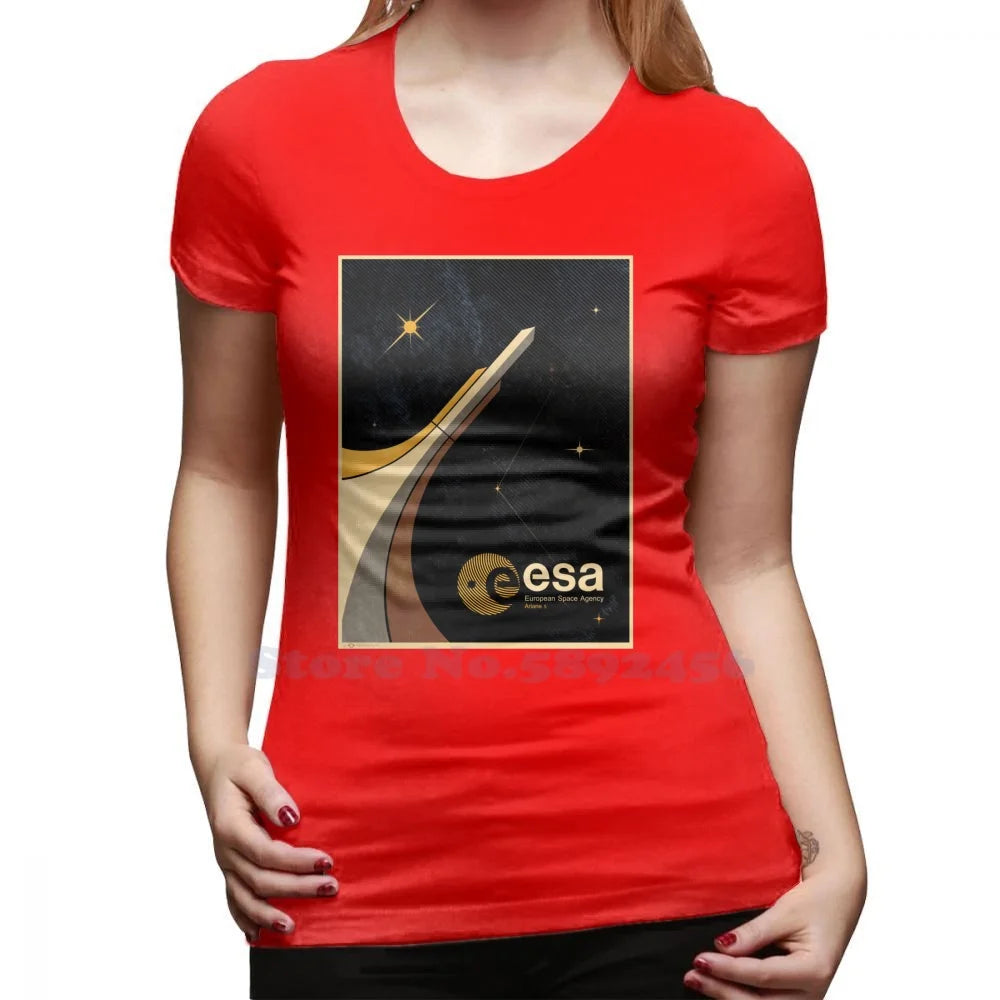 Camiseta clásica Mujer homenaje ESA – Estilo casual con diseño tributo