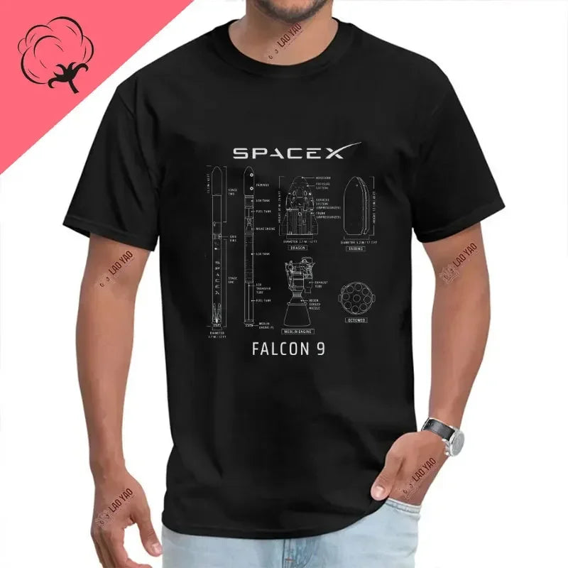 Camiseta Unisex de Algodón – SpaceX Starship
