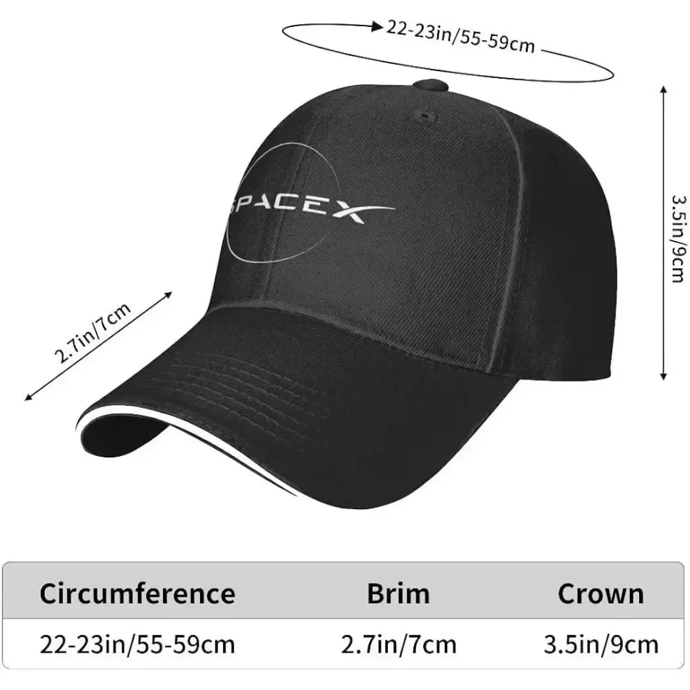 Unisex SpaceX Cap – Stylischer Space-Style | Verstellbar und sportlich