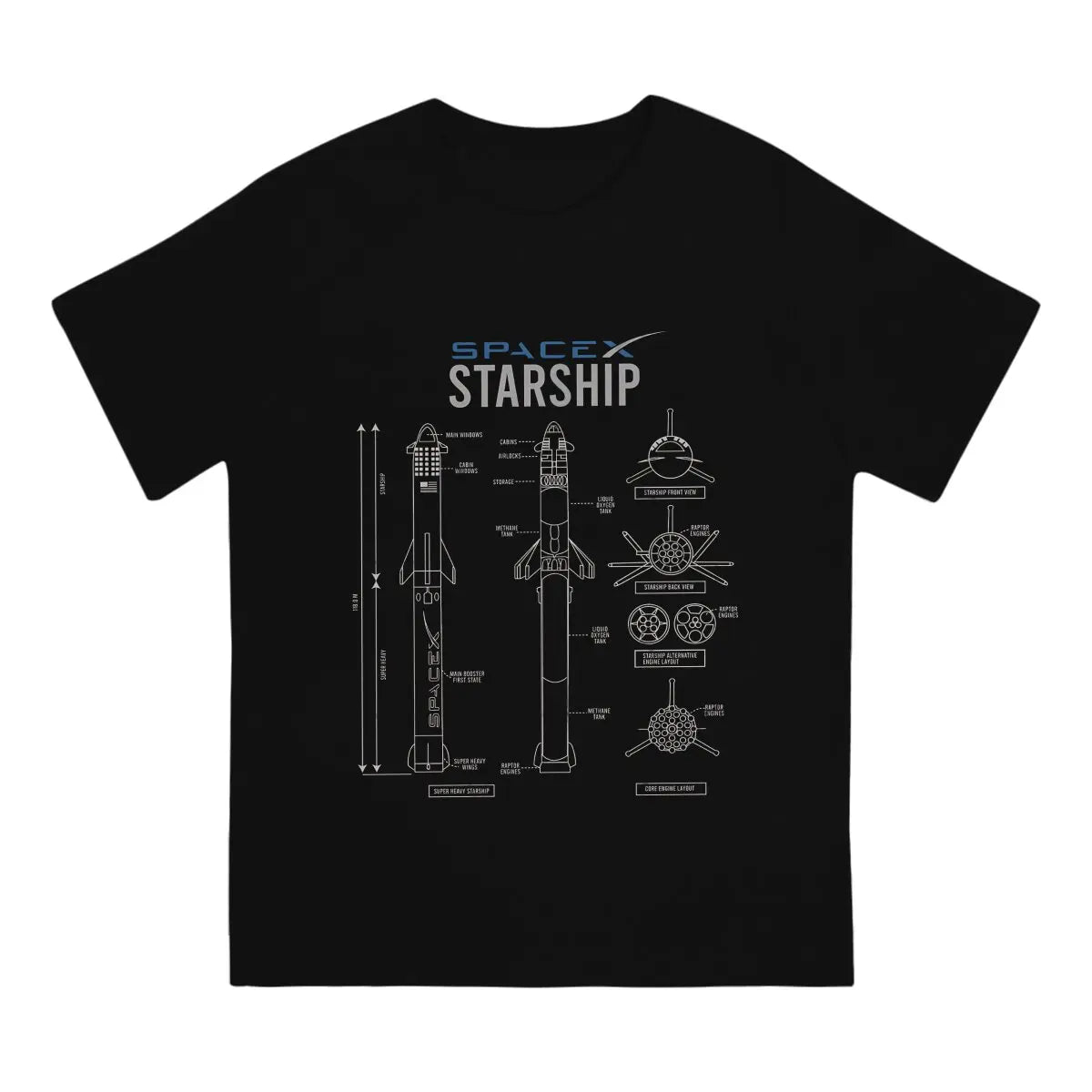 Camiseta SpaceX Starship