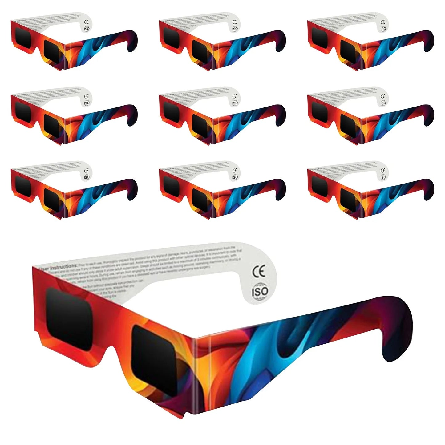 10 Packs – Gafas para Eclipses Solares