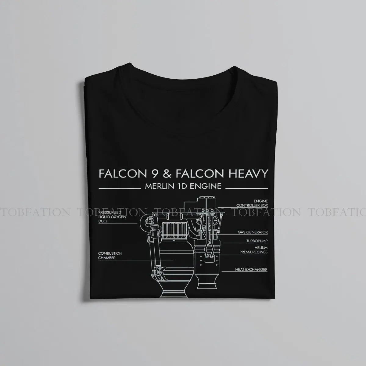 Camiseta SpaceX Motores Raptor y Merlin – Falcon 9 / Falcon Heavy