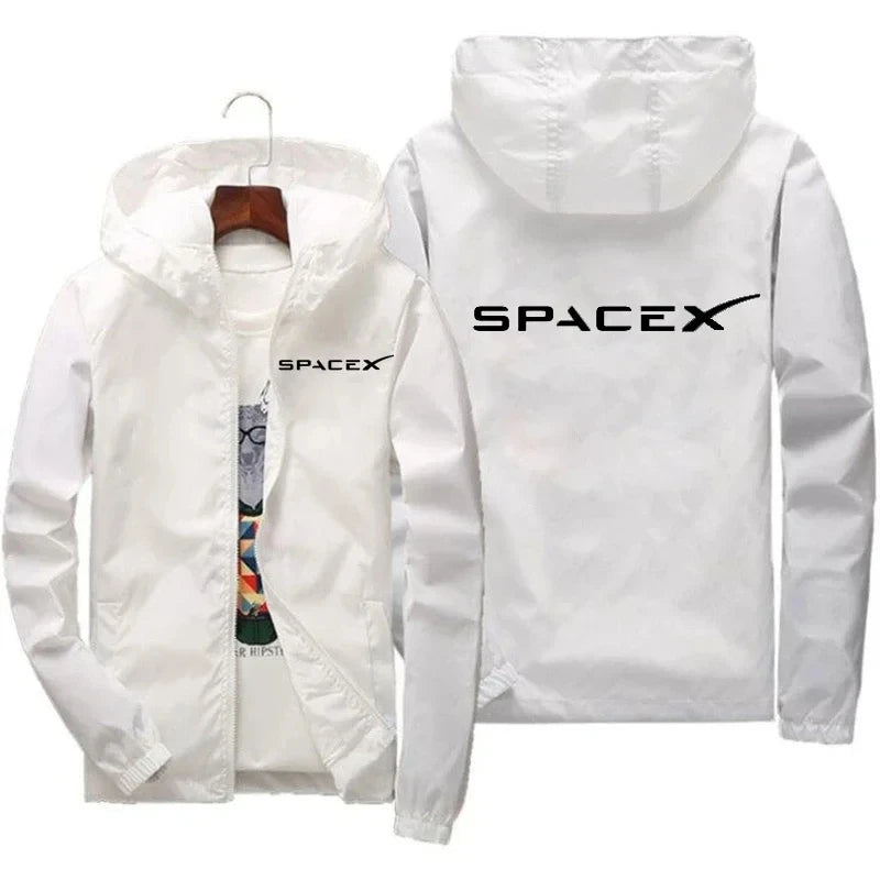 Sudadera SpaceX Hombre – Estilo Deportivo con Cremallera
