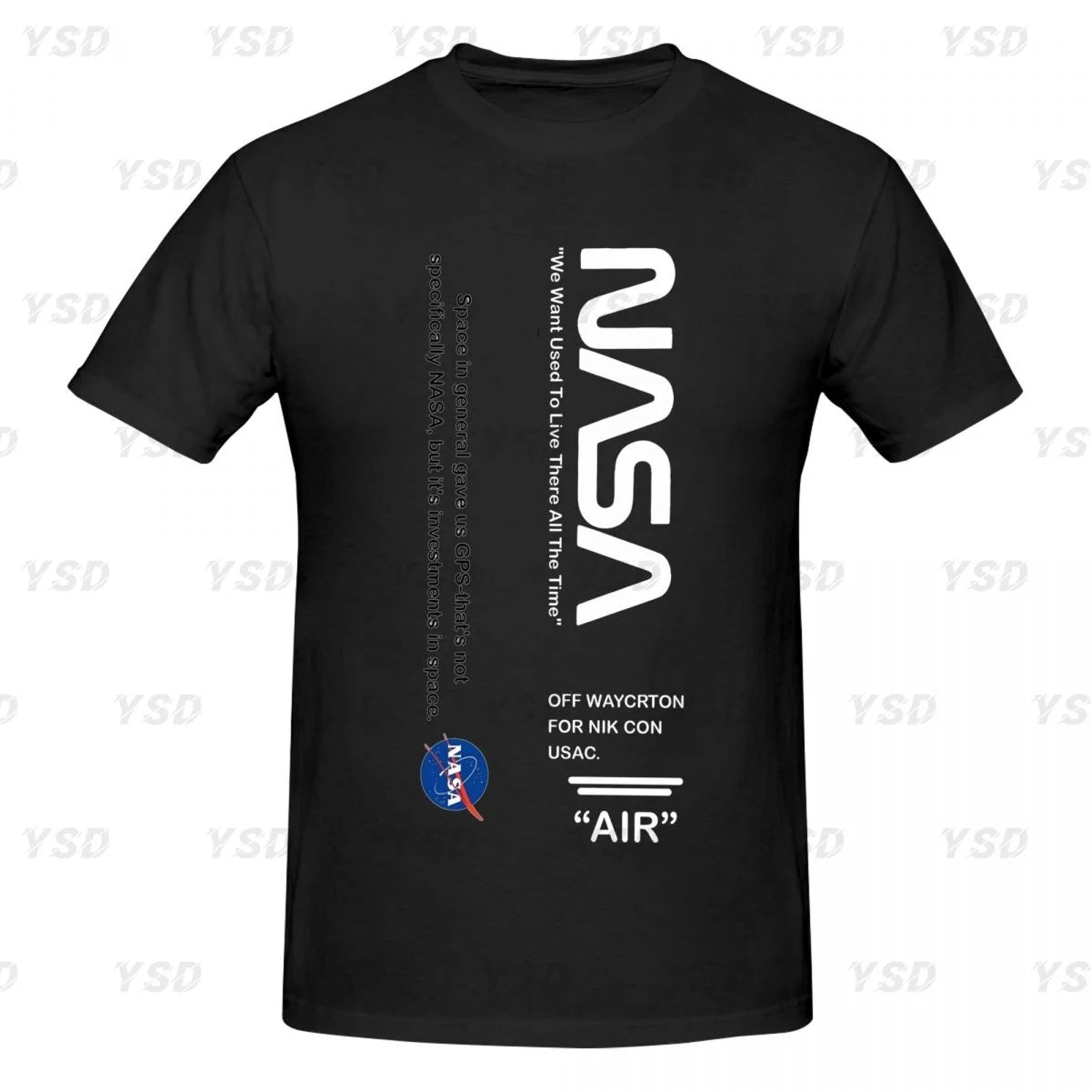Camiseta Deportiva Oversize NASA para Hombre