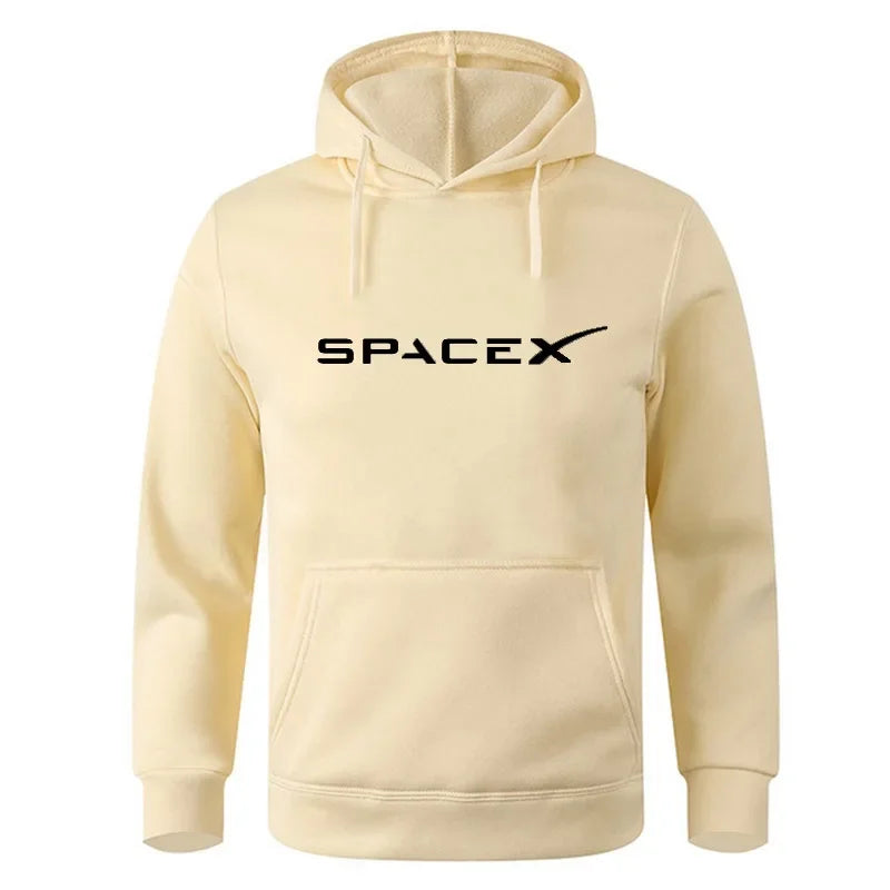 Sudadera unisex SpaceX con estampado espacial – Estilo urbano y cómodo