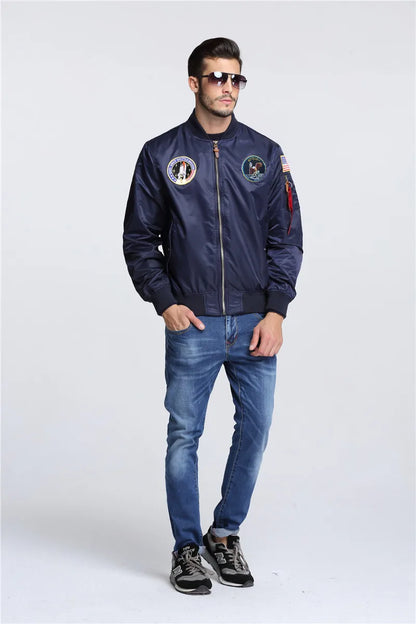 Apollo MA-1 Bomberjacke – Amerikanischer Flugzeugstil