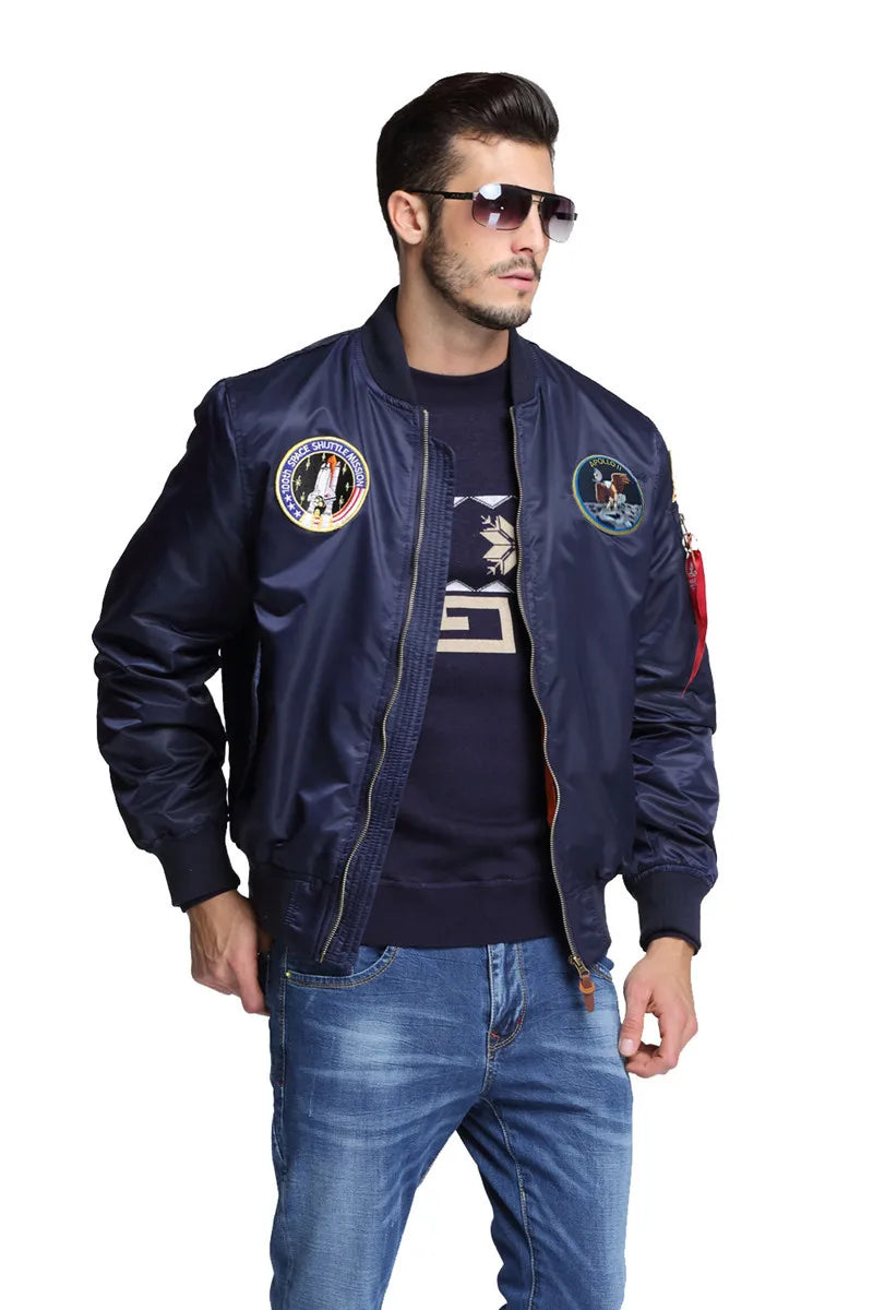 Apollo MA-1 Bomberjacke – Amerikanischer Flugzeugstil