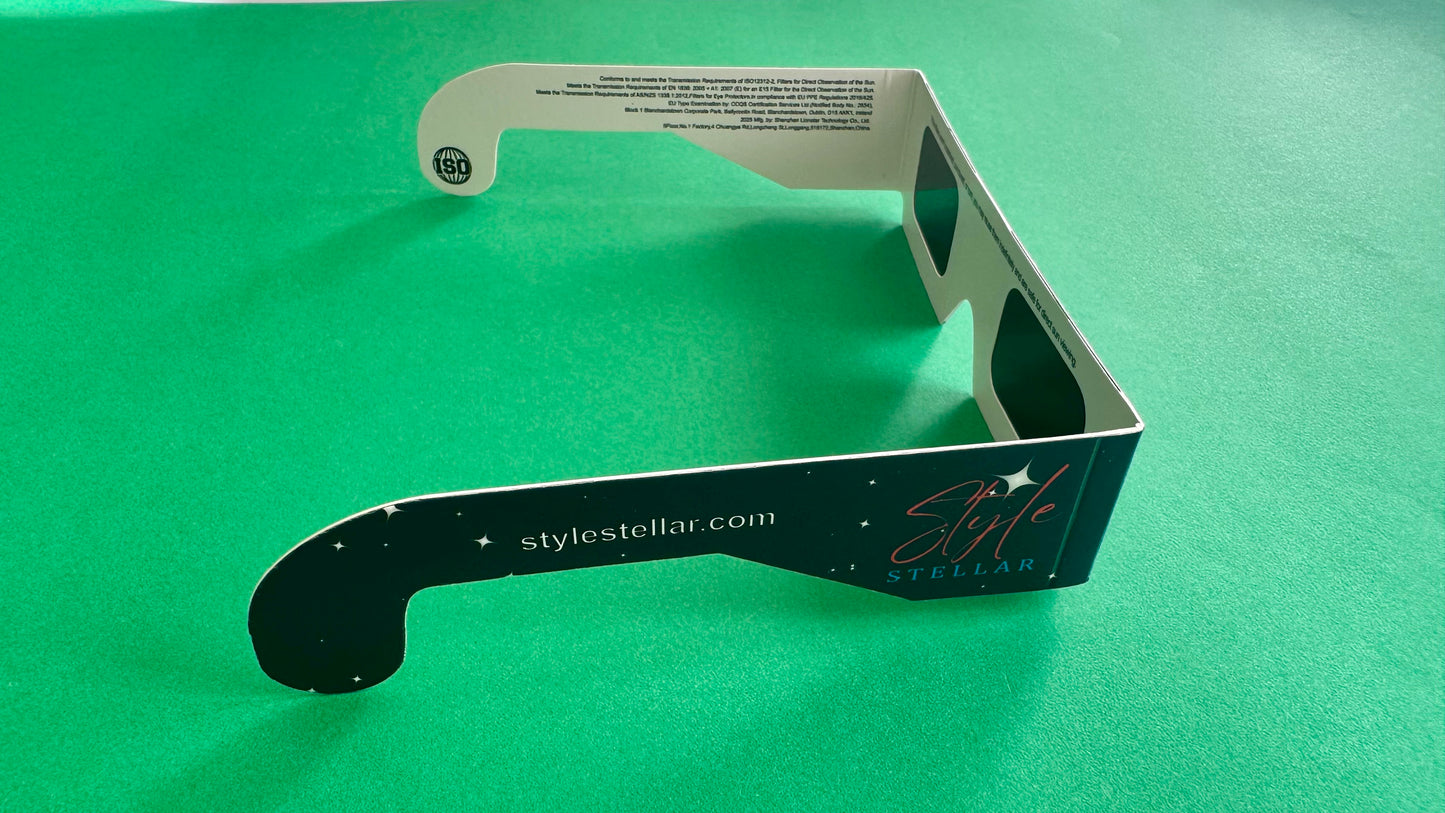 Gafas de Eclipse Solar Stylestellar – Protección certificada ISO 12312-2