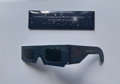 Gafas de Eclipse Stylestellar – Protección ISO 12312-2 + Funda de Regalo