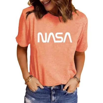 Camiseta Deportiva Oversize NASA para Mujer