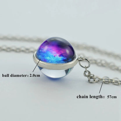 Collar Constelaciones 12 Signos – Colgante Luminiscente de Cielo Estrellado