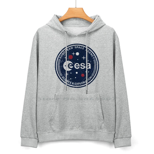 Sudadera Vintage con Emblema de la ESA – Serie Ciencia y Exploración