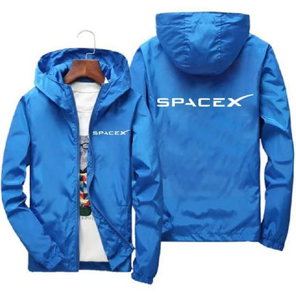 Sudadera SpaceX Hombre – Estilo Deportivo con Cremallera