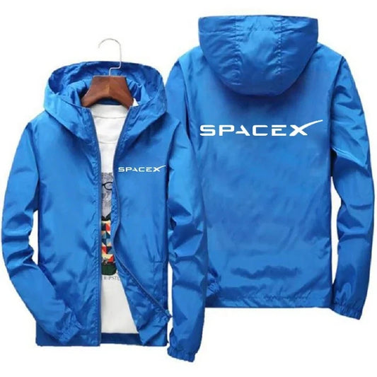 Sudadera SpaceX Hombre – Estilo Deportivo con Cremallera
