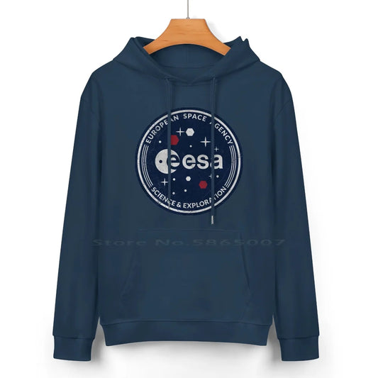 Sudadera Vintage con Emblema de la ESA – Serie Ciencia y Exploración