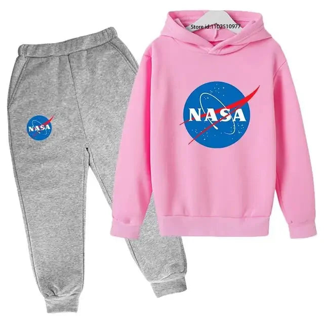 Conjunto Infantil NASA: Sudadera con Capucha y Joggers