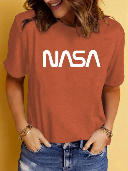 Camiseta Deportiva Oversize NASA para Mujer
