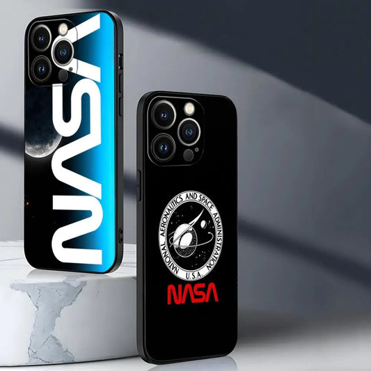 NASA Black Shield – Funda universal para iPhone con esencia cósmica