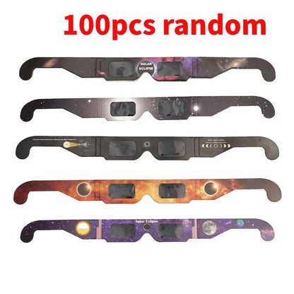 Pack 100 Gafas Eclipse Solar – Visión Segura y Certificada para Disfrutar del Espectáculo Celeste