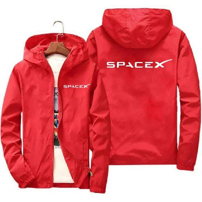 Sudadera SpaceX Hombre – Estilo Deportivo con Cremallera