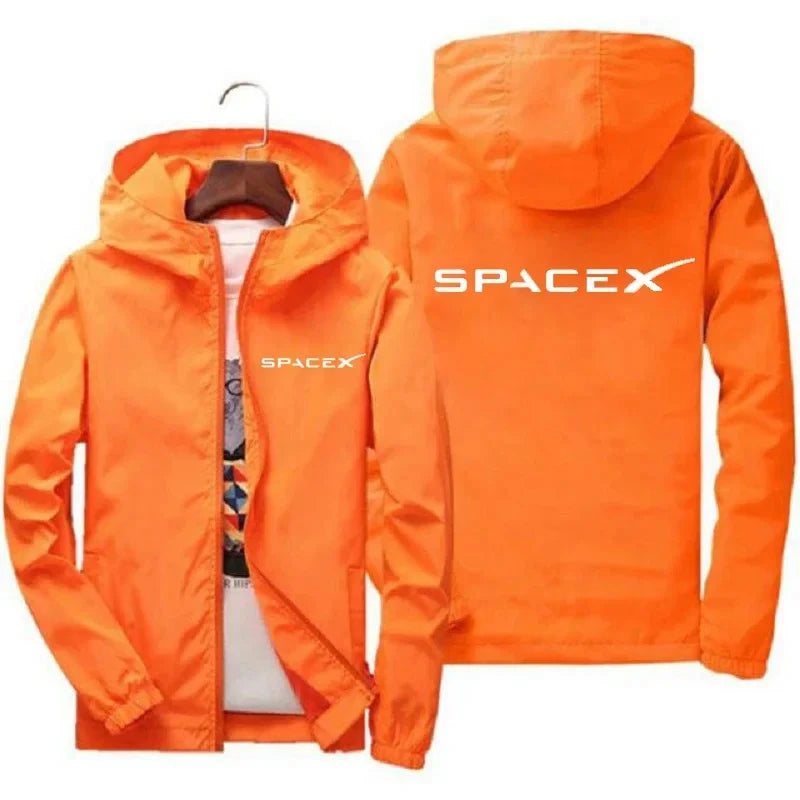 Sudadera SpaceX Hombre – Estilo Deportivo con Cremallera