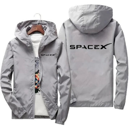Sudadera SpaceX Hombre – Estilo Deportivo con Cremallera