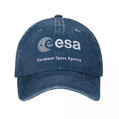 Gorra vintage ESA – Estilo denim desgastado, unisex y ajustable
