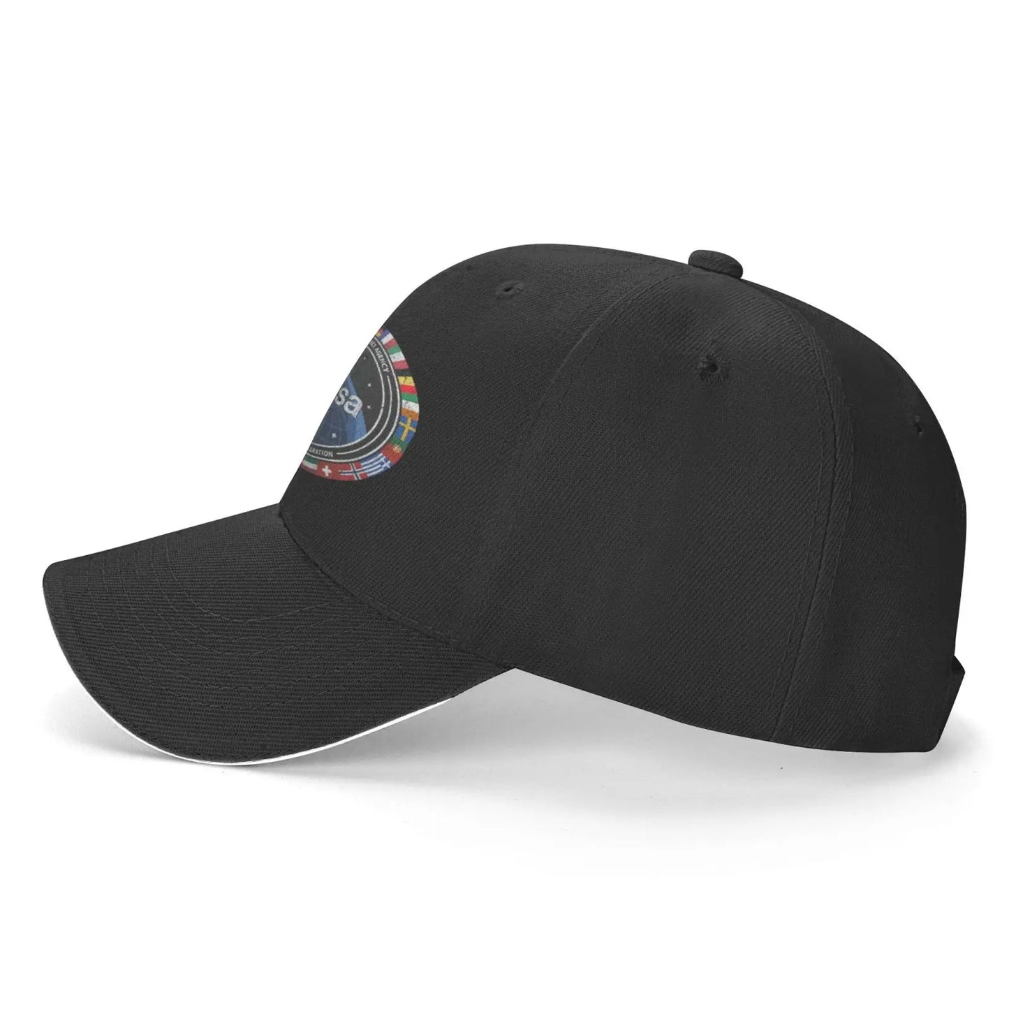 Gorra ESA – Diseño Cósmico Unisex con Visera Curva y Ajuste de Velcro