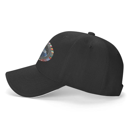 Gorra ESA – Diseño Cósmico Unisex con Visera Curva y Ajuste de Velcro