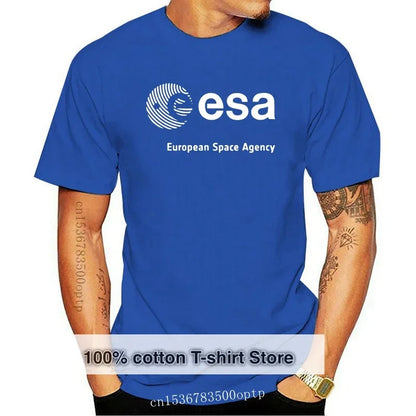 Camiseta con logo ESA – Diseño espacial con homenaje a misiones europeas